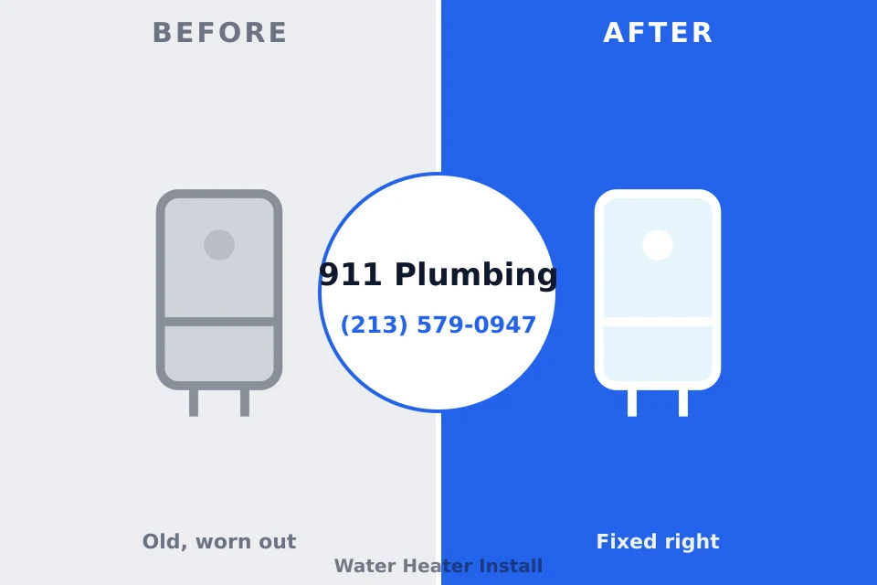 Before and after: plumbing repair Tchula, MS